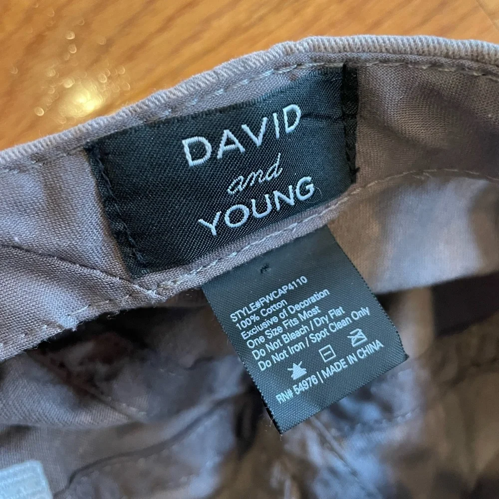David & Young Embroidered Baseball Hat “Stressed Blessed & Football Obsessed”